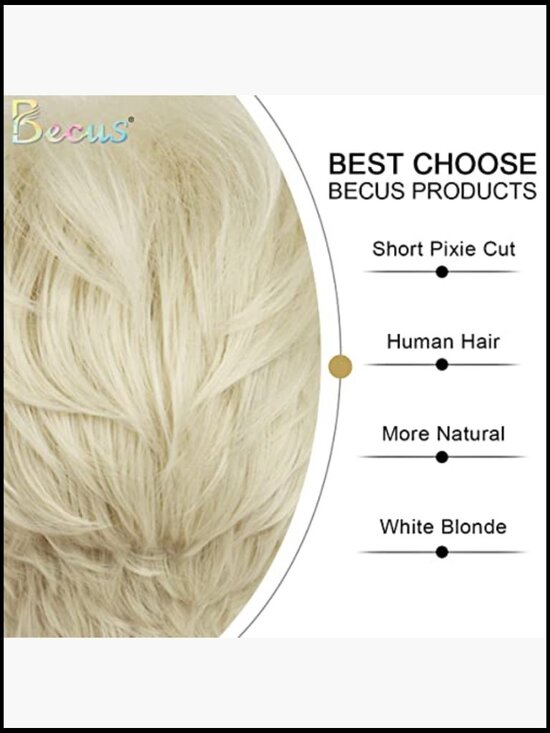 Short Pixie Cut Wig for Women Natural Looking Straight Synthetic Daily Wear main image 4